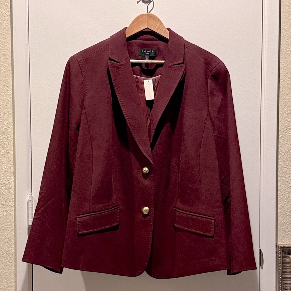 Talbots Women's Burgundy Blazer